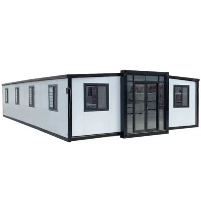 2つの翼コンテナハウスの小さな20フィートと40フィートのモジュール型移動住宅の迅速な設置