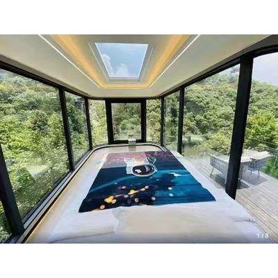 ロックウールサンドイッチパネル 華やかな現代的な移動生活スペースのための壁モジュールハウス