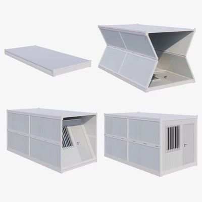 MGO板の床とQ235/Q345鋼のフレームで迅速に建てる折りたたむコンテナハウス