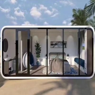 ホテル プリファブリック ミニ スマート スペース カプセル ハウス ロック ウール サンドイッチ パネル 壁