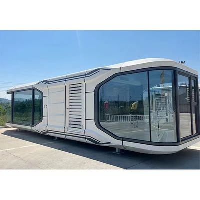 屋外コンテナハウス カプセルハウスデザインとロックウールサンドイッチパネル壁