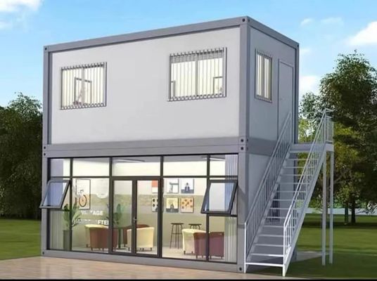 迅速に組み立てられるPVCボード床キャンプ 模型の住宅のためのプリファブコンテナ