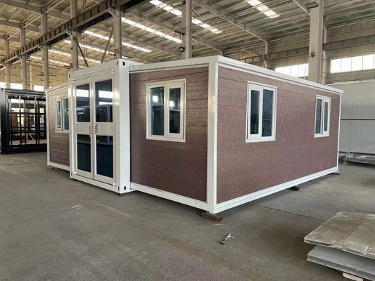 現代のデザイン 20ft 40ft ダブルウィング 折りたたむキャビン 屋外とカスタマイズ