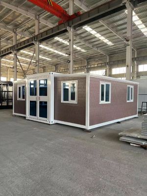 現代のデザイン 20ft 40ft ダブルウィング 折りたたむキャビン 屋外とカスタマイズ